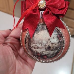 Christmas Tree Ornaments With Bows By MARINA K
